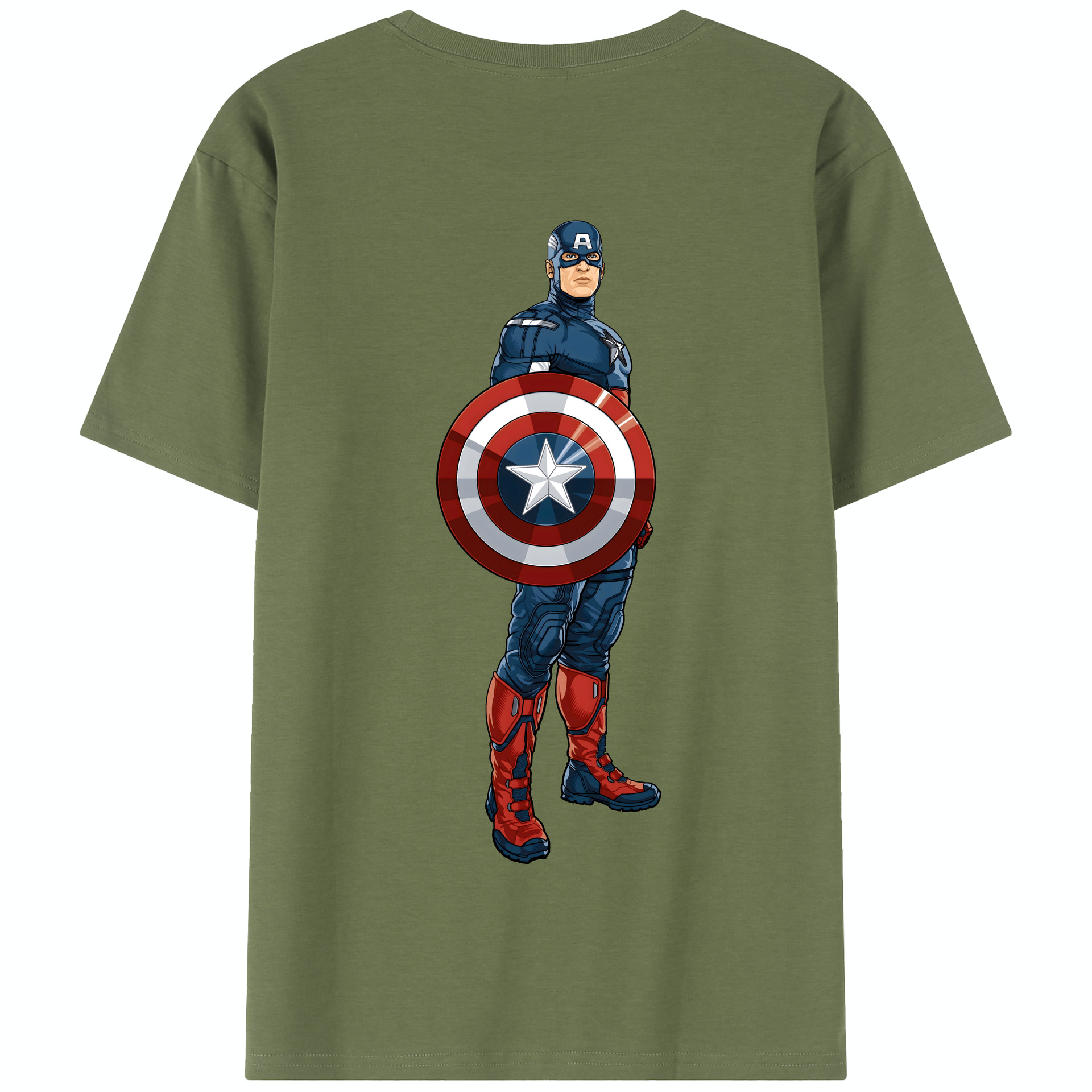（画像用） アベンジャーズ The Avengers 綿100％半袖Tシャツ（背面プリント）